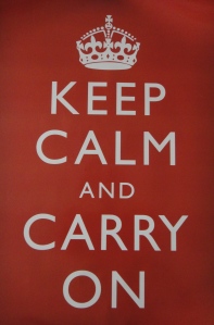 keep calm.